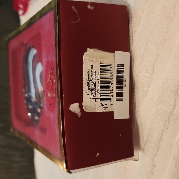 𝅺lenox HEART OF AMERICA SILVERPLATED CHRISTMAS ORNAMENTS - Picture 2 of 4